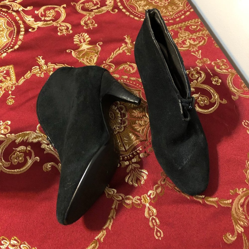 H&M Black Suede Booties